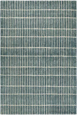 Sample Finial Blue Wool Area Rug