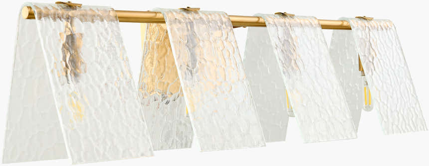 Soft Light Gray Modern Wall Sconce with glass details for hallway or bedroom lighting