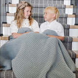 WAFFLE KNIT TODDLER BLANKETS