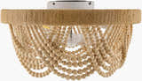 Rich Orange Coastal Chandelier for dining or living rooms