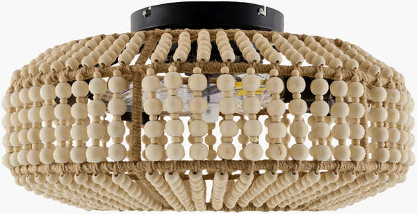 Deep Orange Coastal Chandelier for dining or living rooms