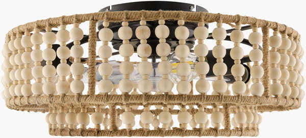 Soft Orange Coastal Chandelier for dining or living rooms