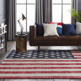 Navy Square Throw Pillow - Clearance