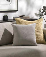 Zihna Taupe Throw Pillow - Clearance