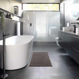 Washable Bath Mat, Dark Gray