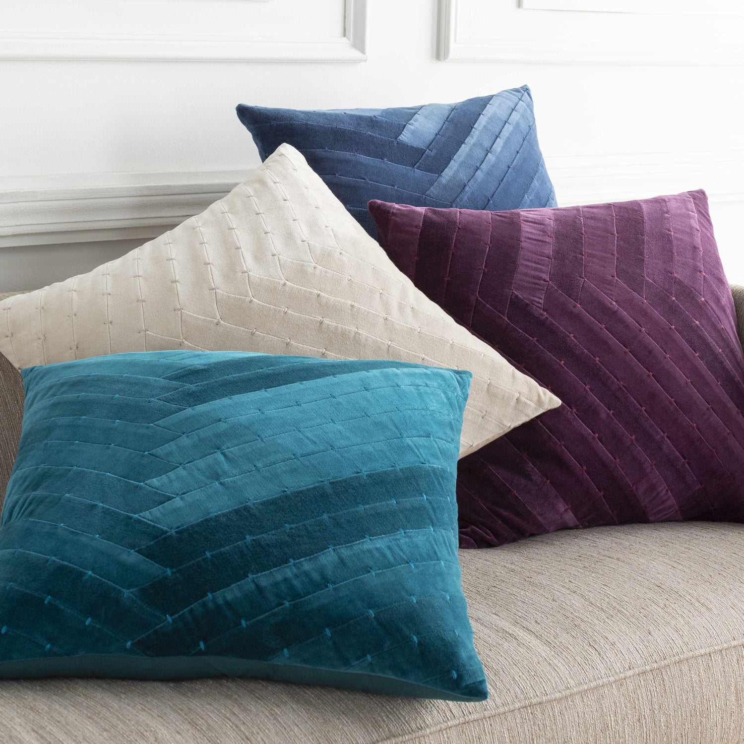 Onyx Navy Square Throw Pillow - Clearance