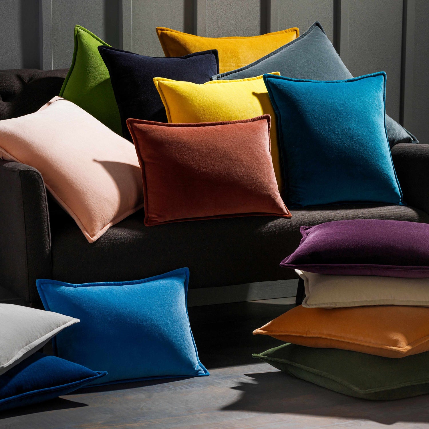 Coningsby Mustard Square Throw Pillow - Clearance