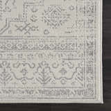 Close-up of Tigried Ivory & Gray 2323 Area Rug showing its traditional gray and ivory pattern and soft texture. Swatch