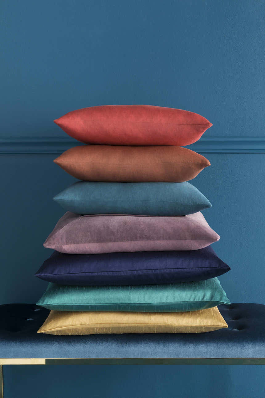 Sachse Teal Pleated Accent Pillow