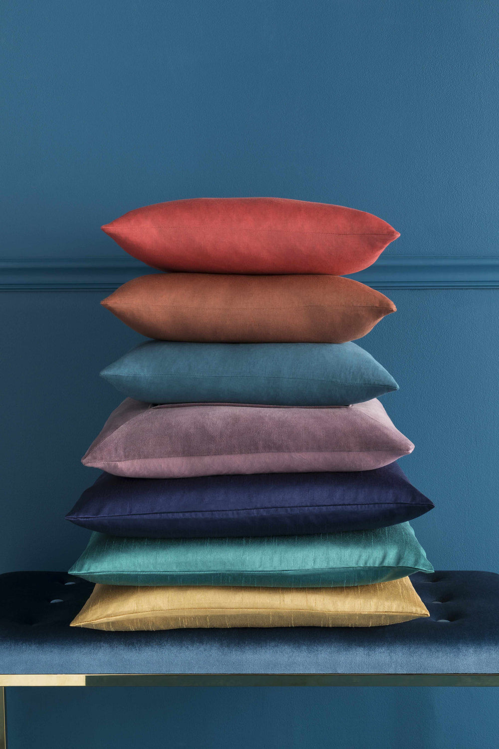 Sachse Teal Pleated Accent Pillow