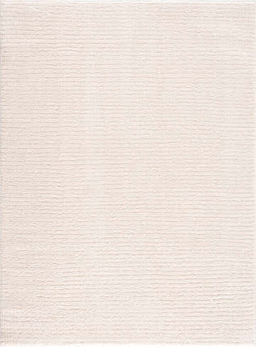 Close-up of the Keita Ivory Area Rug, showing its subtle horizontal texture and soft bone and beige hues. Design-Rectangle-537