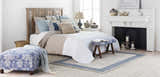 Holmfirth Pale Blue Solid Button Throw Pillow