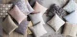 Alvarado Grey Geometric Square Accent Pillow - Clearance