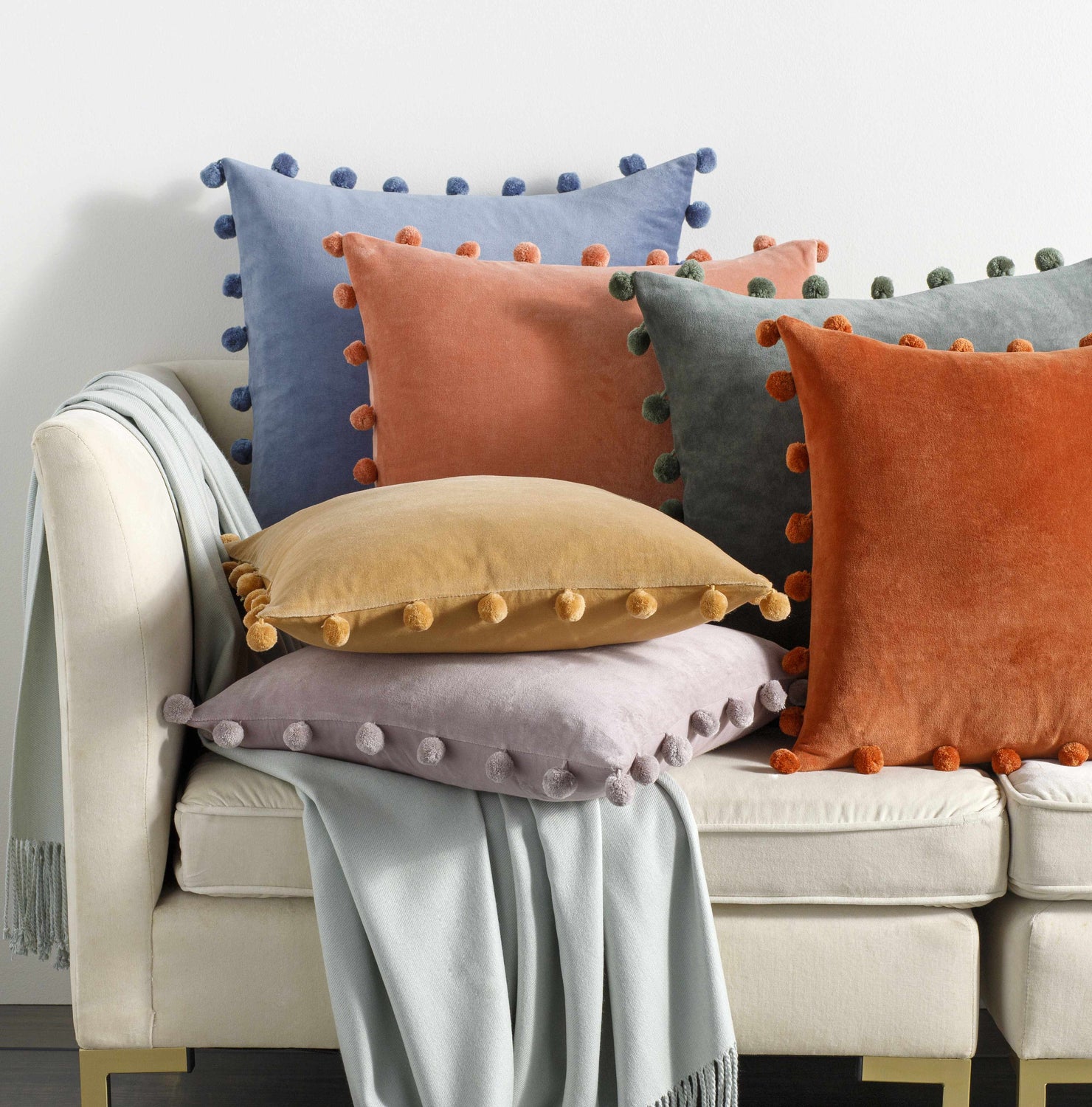 Tioga Olive Square Throw Pillow - Clearance