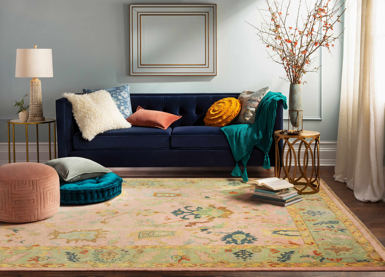 Bauble Teal Floor Pillow - Clearance