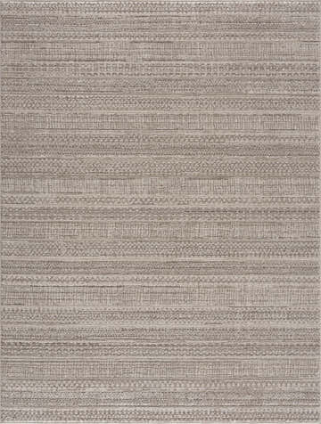 Close-up of the Nate Beige Tribal High Pile Carpet showing its beige and ivory tribal pattern and high pile texture. Design-Rectangle-810