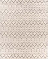 Close-up of the hand woven Whittington Gray&Cream Wool Rug featuring a geometric diamond pattern and textured wool. Design-Rectangle-810