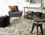 Vantage Black Square Throw Pillow - Clearance