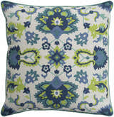 Audley Navy Green Floral Throw Pillow - Clearance