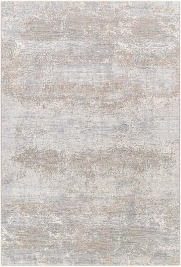 Close-up of the Avani Thick Luxe Boutique Rug, showcasing its dark gray, gray, and nutmeg abstract design. Design-Rectangle-575