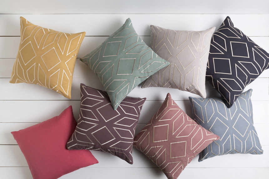 Mounds Pink Geometric Accent Pillow - Clearance