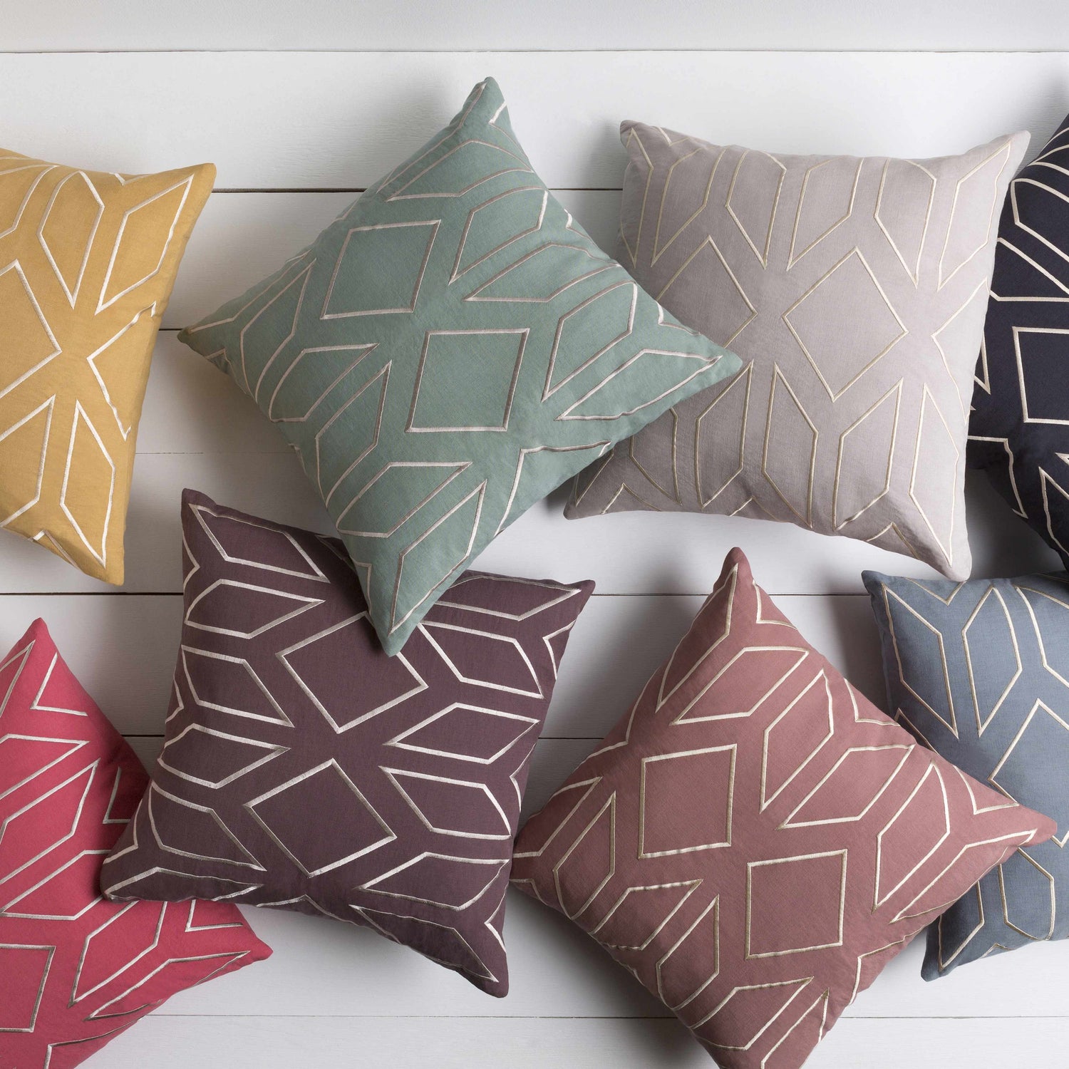 Mounds Pink Geometric Accent Pillow - Clearance