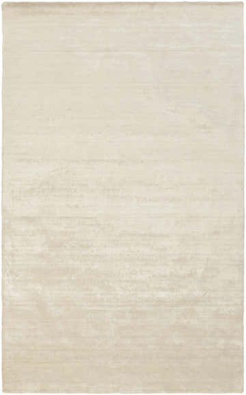 Close-up of the white Barree Area Carpet. Hand-loomed, contemporary style, made of 100% Viscose. Soft texture. Design-Rectangle-58