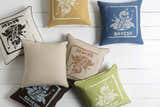Bass White Ganesh Print Throw Pillow - Clearance