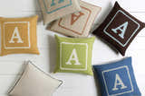 Wanguri Letter A Throw Pillow - Clearance