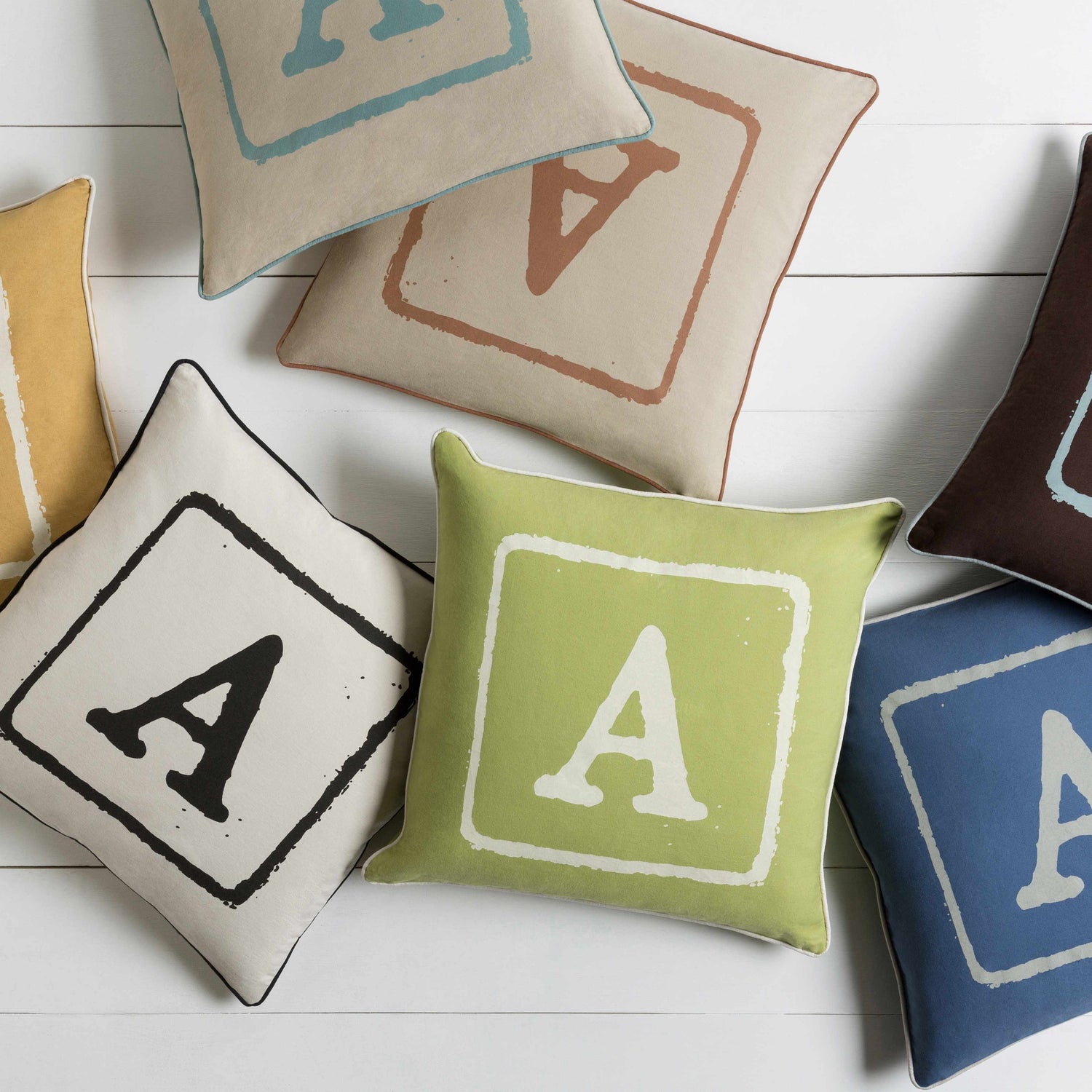 Windygates Letter A Throw Pillow - Clearance