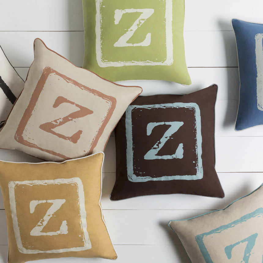 Bugbrooke Letter Z Throw Pillow - Clearance