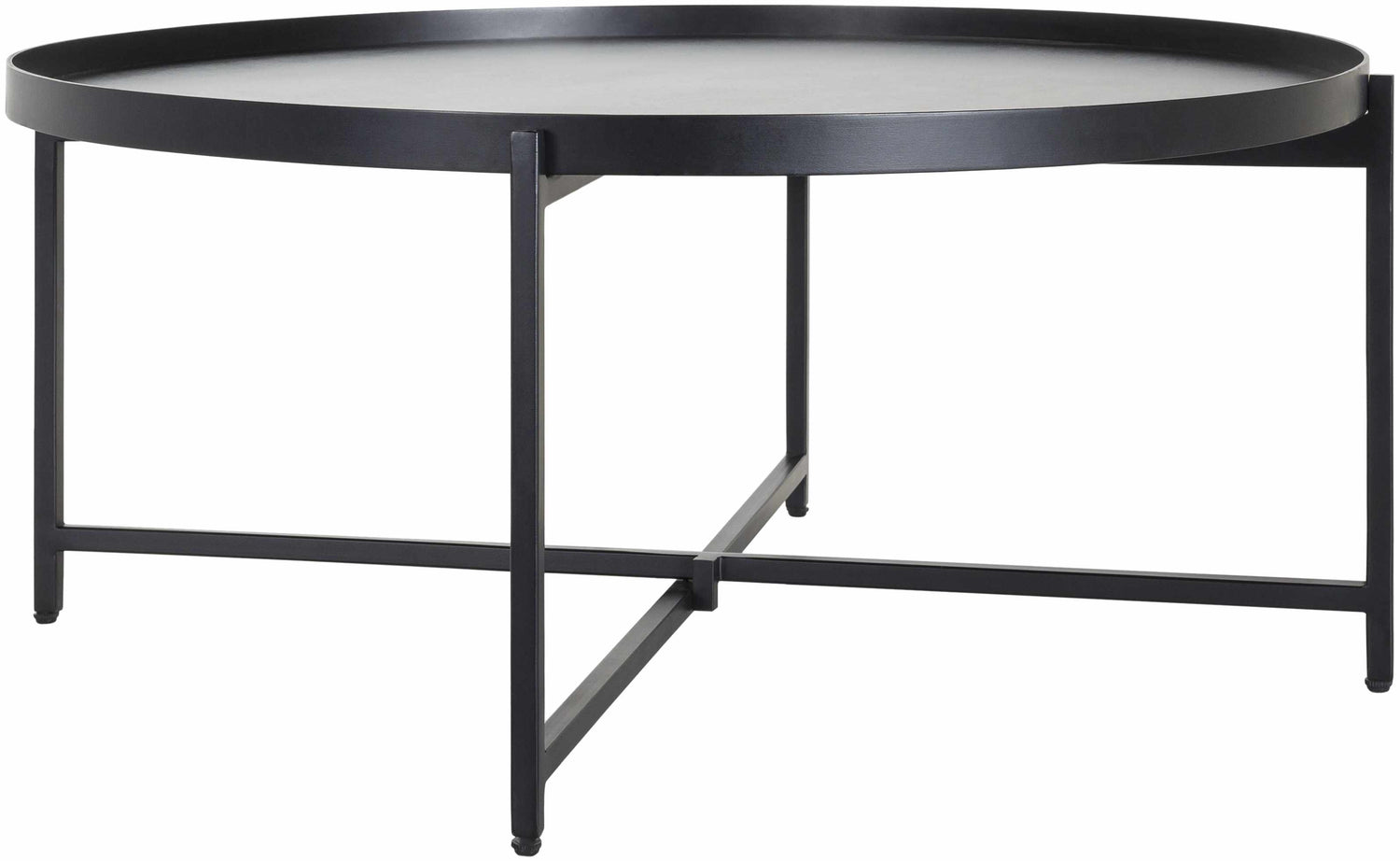 Black Metal Round Coffee Table - Clearance