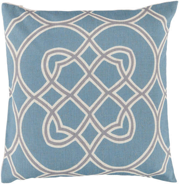 Bradfield Aqua Geometric Throw Pillow - Clearance