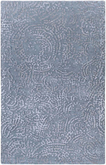 Close-up of the Pensacola Charcoal Rug. Contemporary design with a subtle, abstract pattern and soft wool texture. Design-Rectangle-58