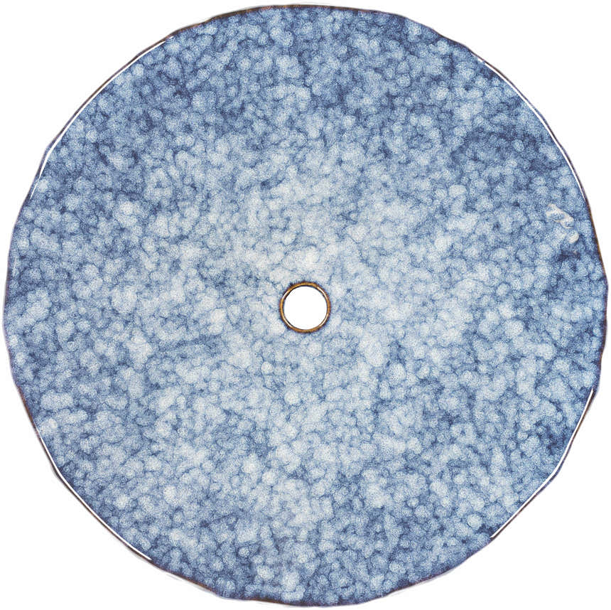 Brothertown Blue Floral Ceramic Outdoor Stool