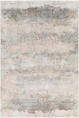 Close-up of the Bowdoinham Thick Luxe Boutique Rug, showcasing its charcoal, taupe, and light gray contemporary design. Design-Rectangle-575