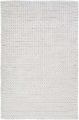Close-up of the cream Christoval Area Rug showing its hand woven, braided texture and natural fibers. Design-Rectangle-58