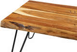 Chulakivka Acacia Wood Industrial Coffee Table - Clearance