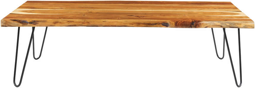 Chulakivka Acacia Wood Industrial Coffee Table - Clearance