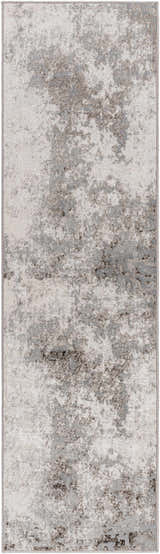 Close-up of a Calabasa Area Rug. Contemporary design in charcoal, gray, and light gray. Abstract pattern. Design-Runner