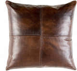 Colman Dark Brown Square Throw Pillow