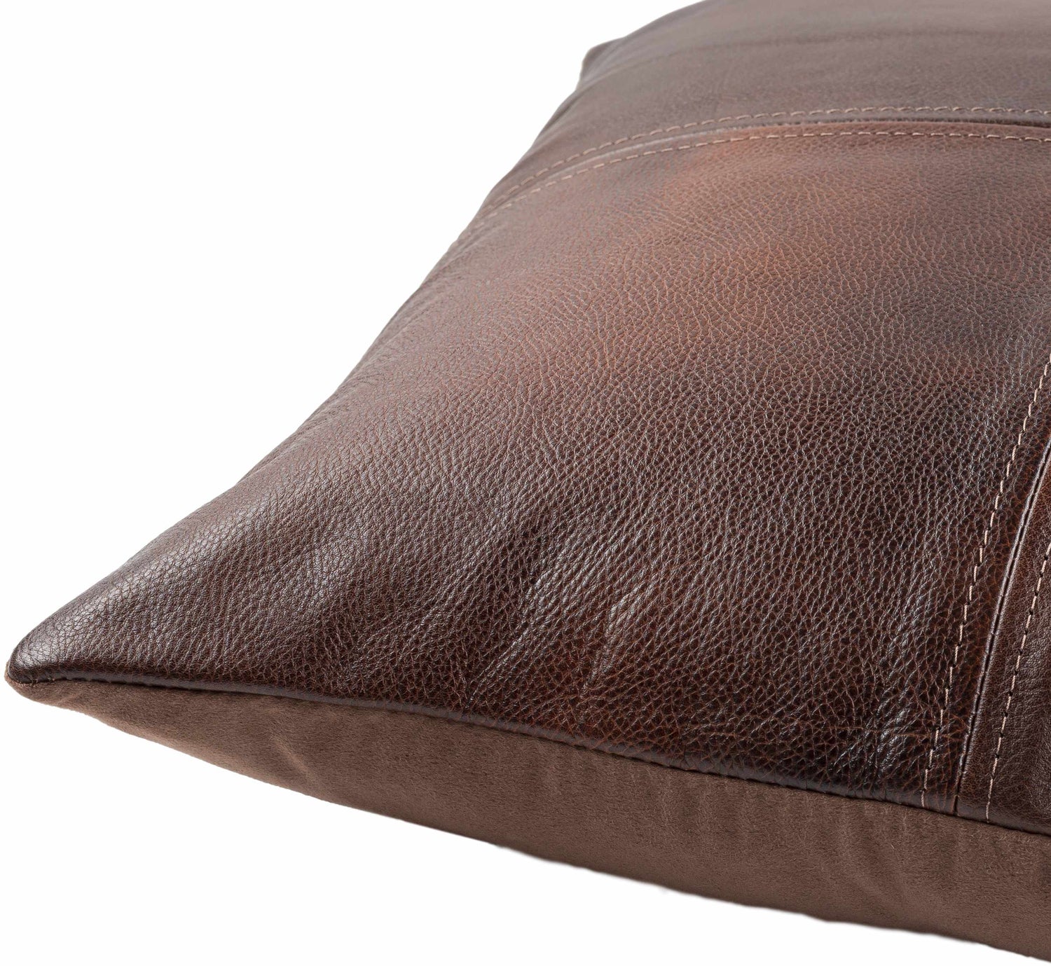 Colman Dark Brown Square Throw Pillow