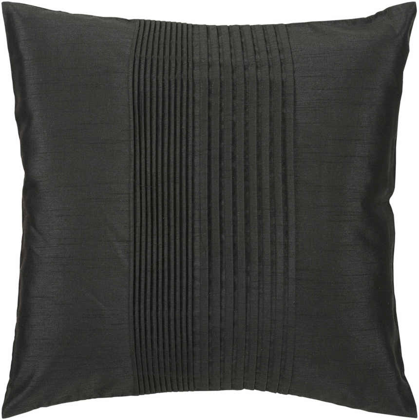 Compton Black Square Throw Pillow - Clearance