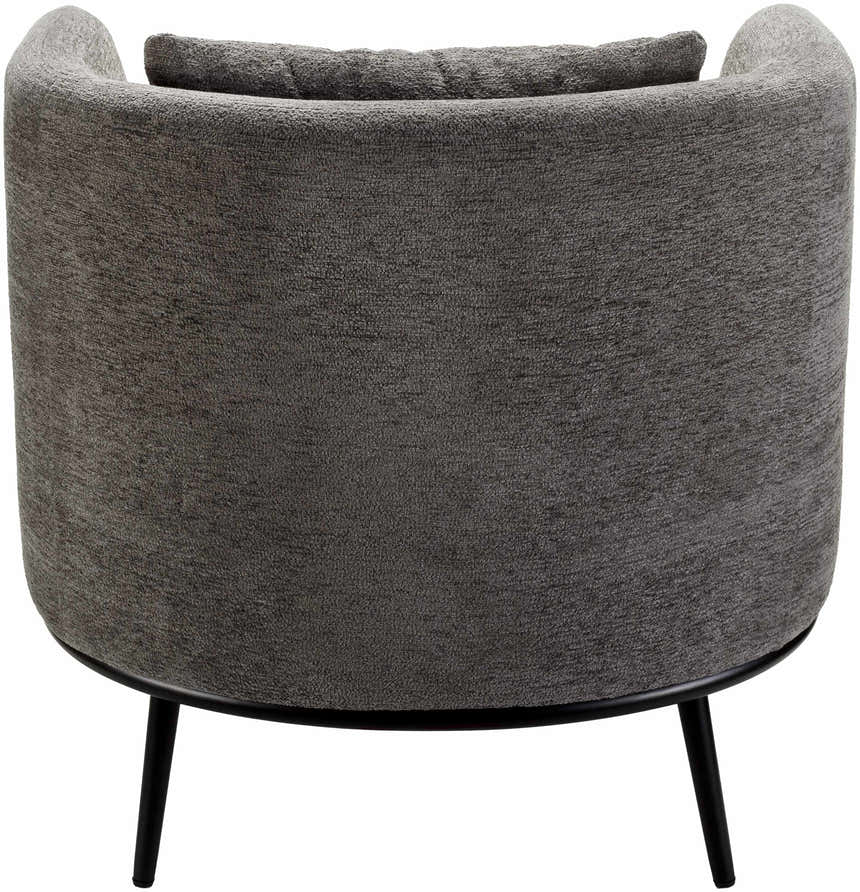 Courtisols Modern Curved Gray Accent Chair - Clearance