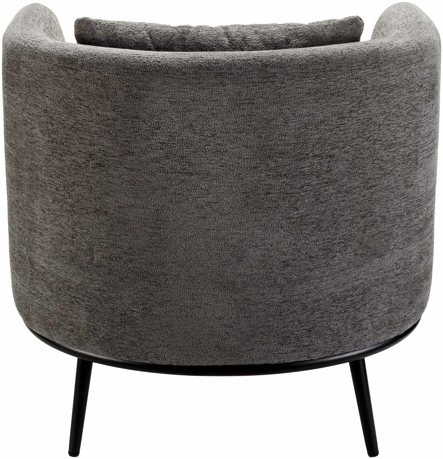 Courtisols Modern Curved Gray Accent Chair - Clearance