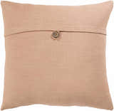 Croydon Dusty Coral Square Throw Pillow - Clearance