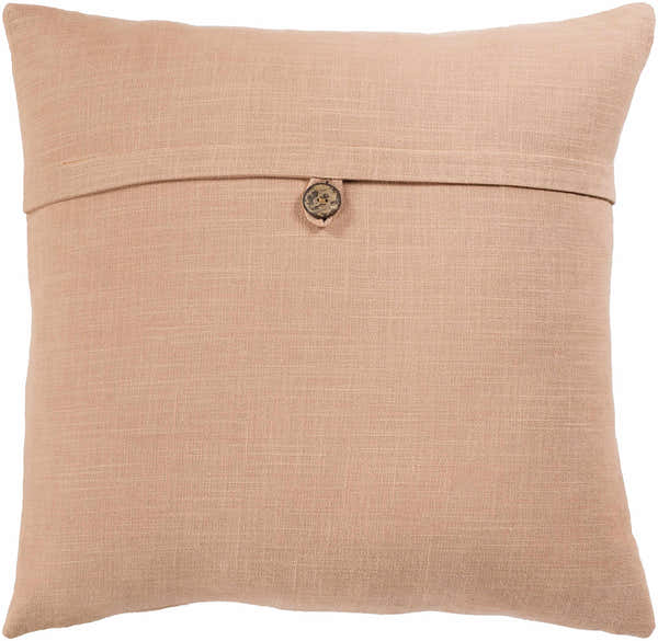 Croydon Dusty Coral Square Throw Pillow - Clearance