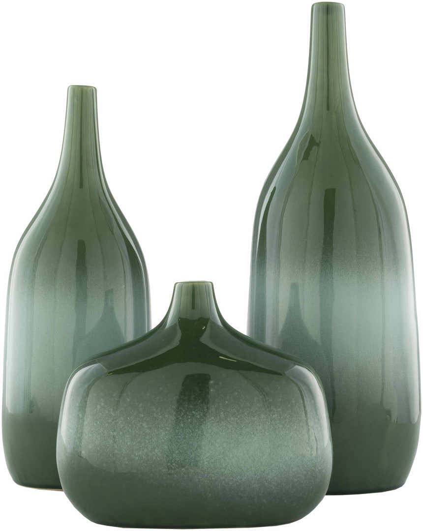 Cinigiano Green Outdoor Vase