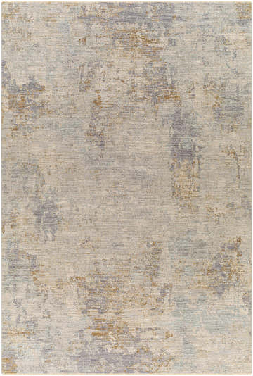 Close-up of the Deka Deep Teal Thick Luxe Rug. Features brown, charcoal, sage, gray, and teal in a contemporary style. Design-Rectangle-6796