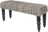 Toshkivka Black and White Patterned Bench - Clearance